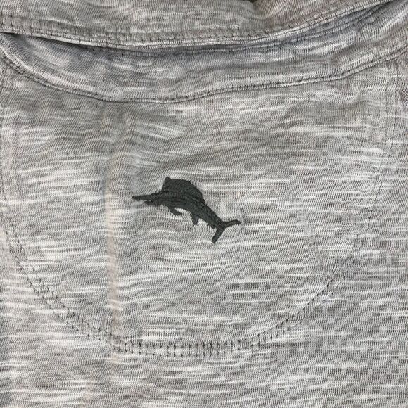 Tommy Bahama Shirt Men 2XLarge XXL Gray Polo Slit Logo Fishing Golf Casual Spots - Picture 11 of 11